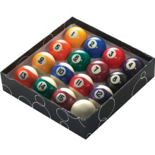 PowerGlide 16 Ball Pool Billiards Set | Spots and Stripes | Tournament | 2" / 51.0mm Diameter | Boxed