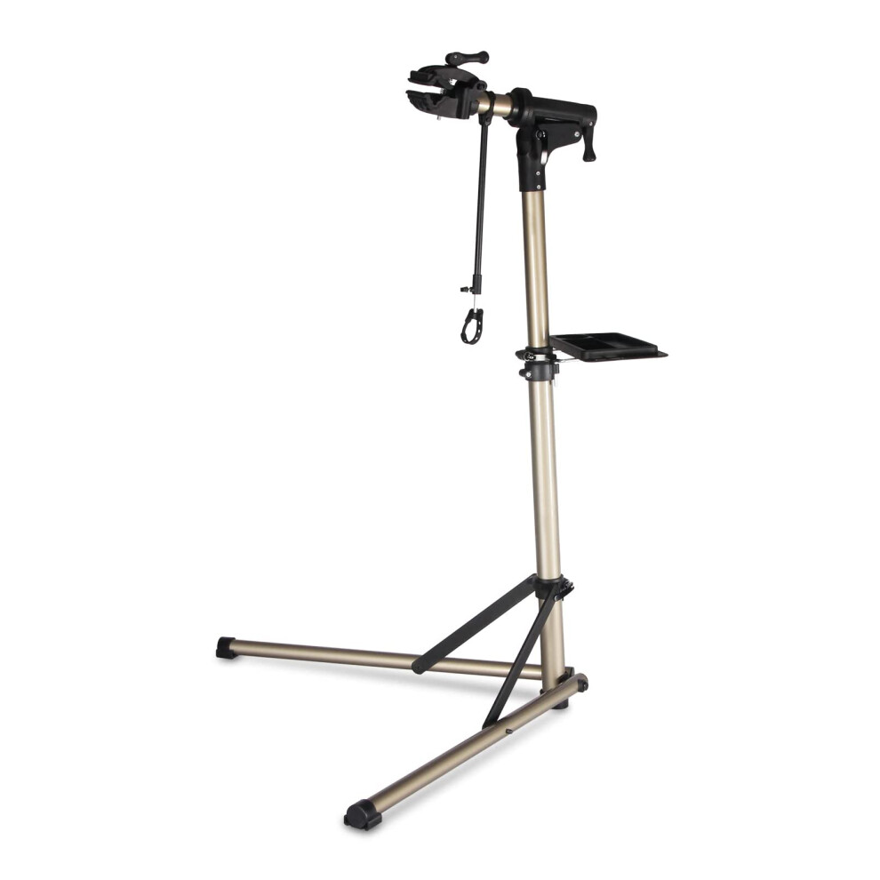 CXWXC Bike Maintenance Stand, Bike Repair Stand with 360? Rotatable Grip, Magnet Tool Tray, Handlebar, Max Load 60 LBS, Foldable,Lightweight for Road