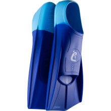 CRESSI Vera Fins Blue/Azure XL-Unisex 100% Silicone Short Fins Closed Shoe Design, for Swimming, Open Water Training, Swimming Pool, Snorkelling,
