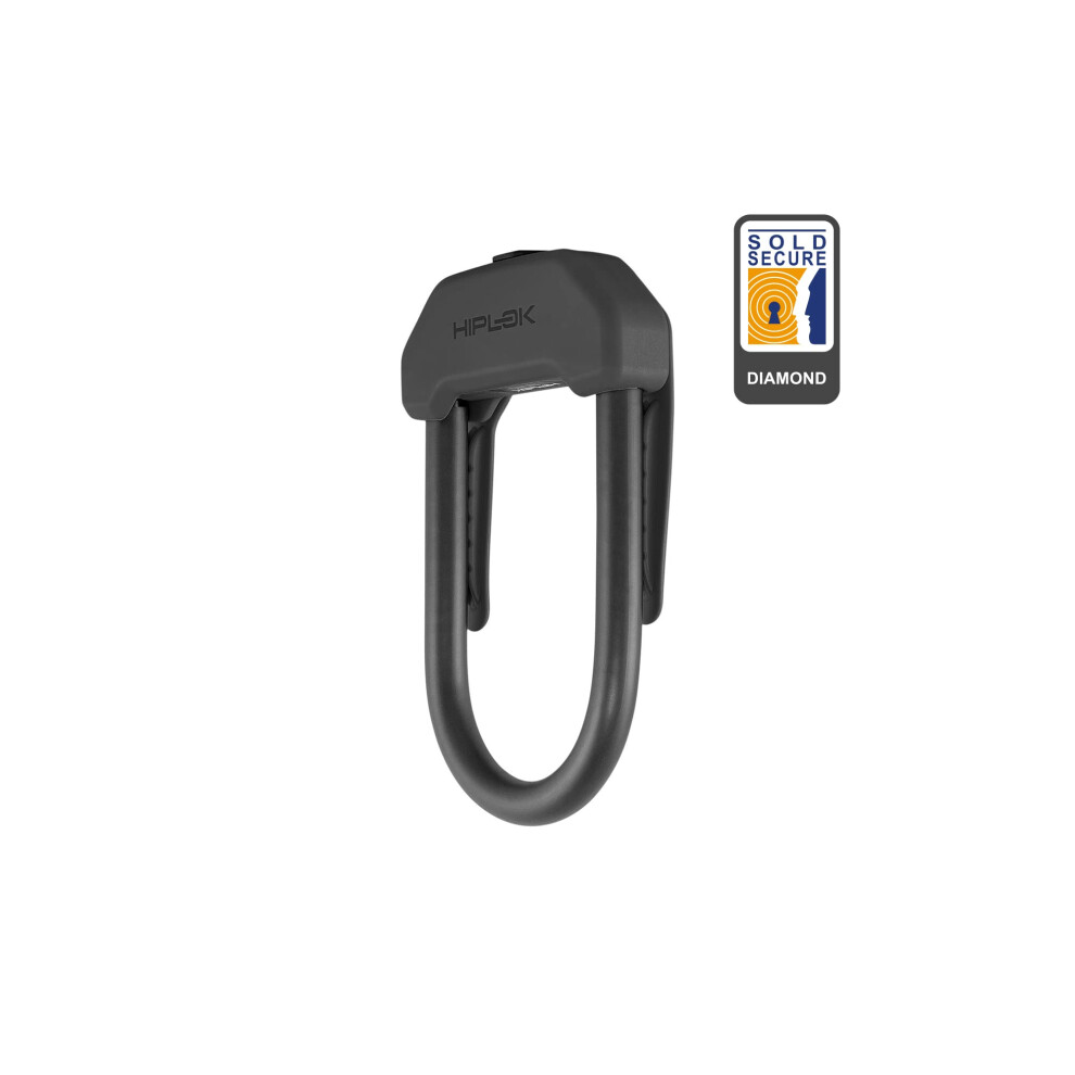Hiplok DX Bike D Lock/Bicycle D Lock - Black. Sold Secure Pedal Cycle Diamond. 14mm Steel Shackle. 15cm x 8.5cm Area. Double Dead Lock. 3 Keys Inc-image-OPC-PJ9TGD7-NEW