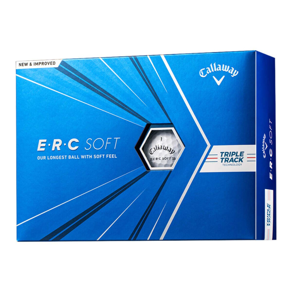 Callaway 2021 Erc Triple Track Golf Balls, White