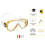 Cressi Cressi Onda Mare Italian Made Snorkel Set - Clear/Blue, 2