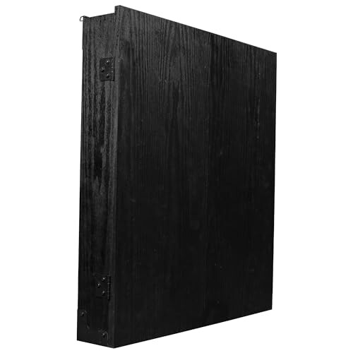 RUTHLESS Dart Board Cabinet | Professional Heavy Duty Square Black Dartboard Storage 2