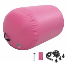 Air Roller Gymnastics Barrel Tumbling Mat Inflatable 60/75/90 CM Air Spot Tumble Track Mat Backbend Trainer with Electric Air Pump for