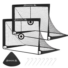 BAGAIL Football Goal, Pop up Football Net with Target Goal, Ground Pegs and Portable Carry Bag, Easy to Assemble, Ideal Soccer Goal for Garden
