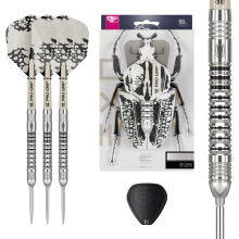 TARGET Darts EXO Edition 90% Tungsten Steel Tip Darts Set ? 21g Barrel SP03 ? Steel Tip Dart Set, Swiss Point Darts with Pro Grip Shafts and No.6