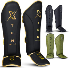 X TEN Sports Premium Martial Arts Shin Guards - muay thai shin guards to enhance performance kickboxing shin guards flawless MMA Shin Guards