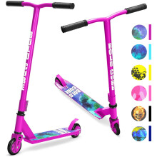 BOLDCUBE Stunt Scooter Purple for Kids Ages 6-12 8-12 Years | Freestyle Pro 360? | Aluminium Deck | ABEC 7 | Micro Crystalized Deck