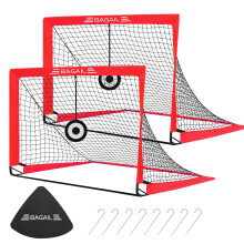 BAGAIL Football Goal, Pop up Football Net with Target Goal, Ground Pegs and Portable Carry Bag, Easy to Assemble, Ideal Soccer Goal for Garden
