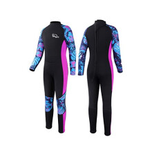 Yikayin Kids Wetsuit Full Length, 2.5MM Teens Diving Swimming Suit Back Zipper, Boys Girls Neoprene Wetsuit for Swimming Diving Snorkeling Surfing SUP