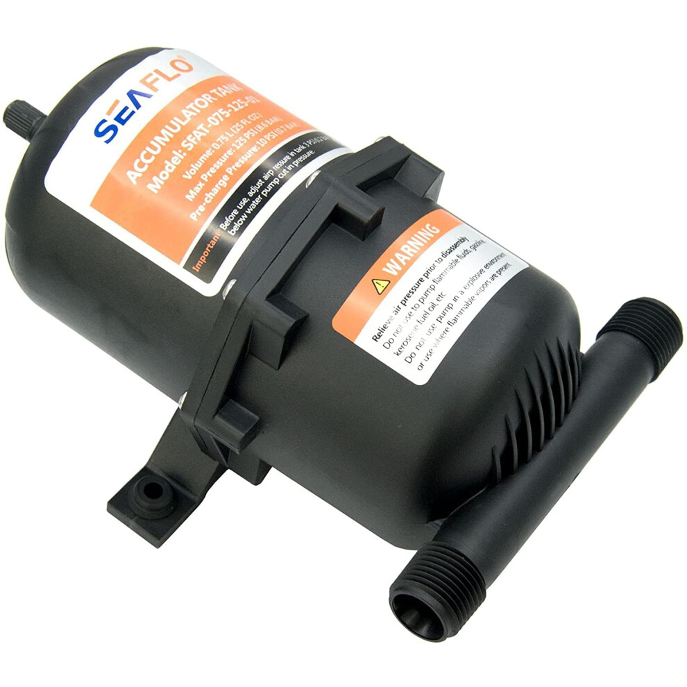 Pressure Accumulator Tank 0.75 Liter 125 Psi Pressurized Water Pressure Pump Control Internal Bladder For Boat Yacht Marine Rv Caravan Van Motorhome 8000000842312