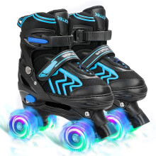 Roller Skates for Kids Adjustable Roller Skates with Light Up Wheels, Fun Illuminating for Boys Girls, Rollerskates for Kids Beginners, Suitable for