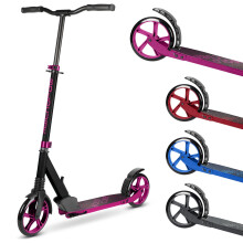 BOLDCUBE Big 2 Wheeler Magenta | Scooter for Kids & Teens Ages 7+ Years | Play & Commute | Front Suspension Fit with 200MM Wheels | Height Adjustable