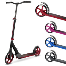 BOLDCUBE Big 2 Wheeler Burgundy | Scooter for Kids & Teens Ages 7+ Years | Play & Commute | Front Suspension Fit with 200MM Wheels | Height Adjustable
