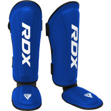 RDX Shin Guards Kickboxing Muay Thai, SATRA SMMAF Approved, Premium Maya Hide Leather, Leg Instep Protection Pads, MMA Martial Arts kicking Sparring