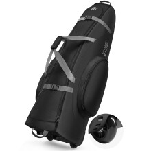OutdoorMaster Padded Golf Travel Bag with Reinforced Wheels, 900D Heavy Duty Oxford Wear-Resistant and Waterproof Golf Travel Case, Soft-Sided Golf