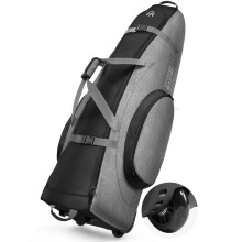 OutdoorMaster Padded Golf Travel Bag with Reinforced Wheels,900D Heavy Duty Oxford Wear-Resistant and Waterproof Golf Travel Case,Soft-Sided Golf Club