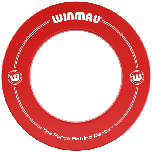 winmau WINMAU Red Printed Dart Board Surround Ring ? Durable Wall Protector for Dartboards 1