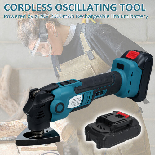 Versatile 20V Oscillating Tool 19000RPM 6-Speed Control Easy Blade Release 2