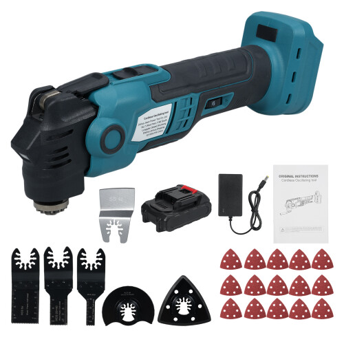 Versatile 20V Oscillating Tool 19000RPM 6-Speed Control Easy Blade Release