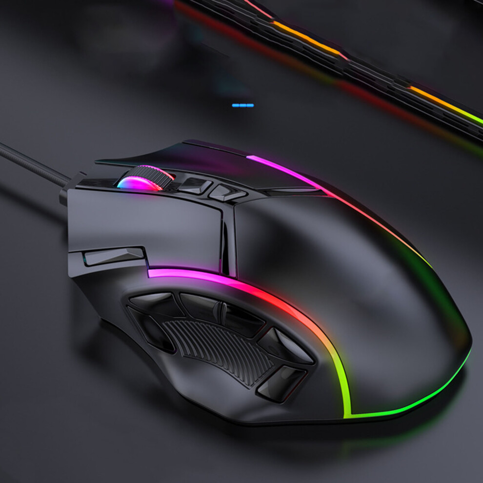 Cool Rgb Wired Gaming Mouse With 12800Dpi Optical Accuracy 8171331351054