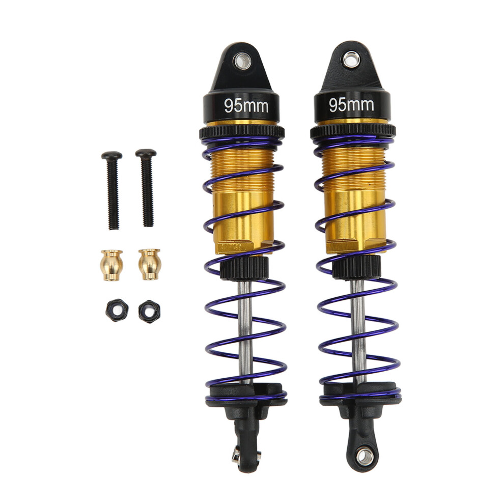 2Pcs Rc Shock Absorber Aluminum Alloy Adjustable Gold 9121376041419