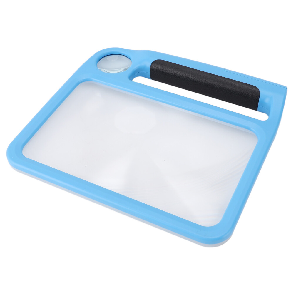 Light Reading Magnifier With 5X/10X Rectangle Handheld Adjustable Magnifier