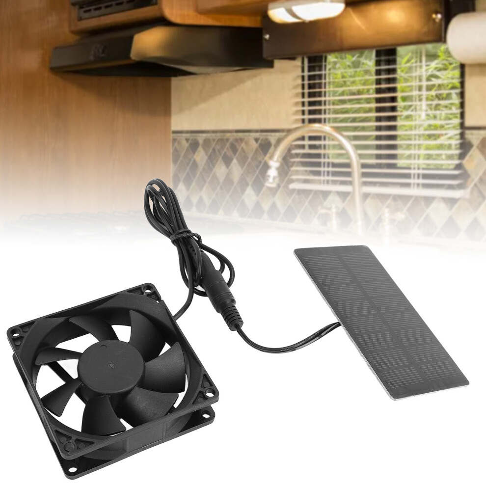 0.8W Solar Exhaust Fan Kit For Tents & Boats, 6X11.5cm 4601331352422