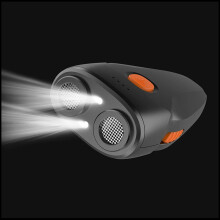 Rechargeable Ultra-Sonic Dog Barking Control Device with LED – 11.6cm, Black