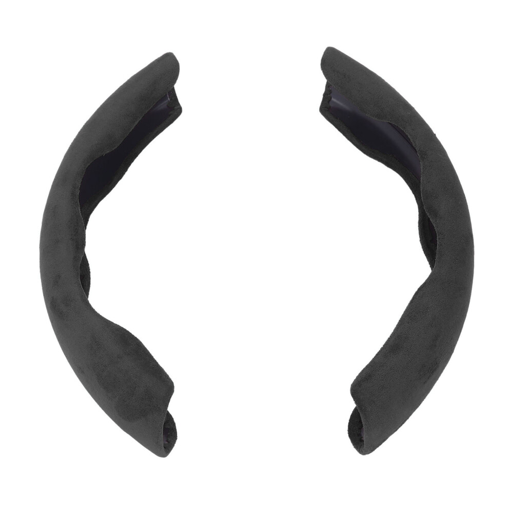Suede Car Wheels Protector Steering Wheel Black 9121376042591