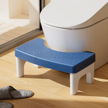 Marineblauer Toilettenhocker zum Hocken, tragbar, 380x220x170mm