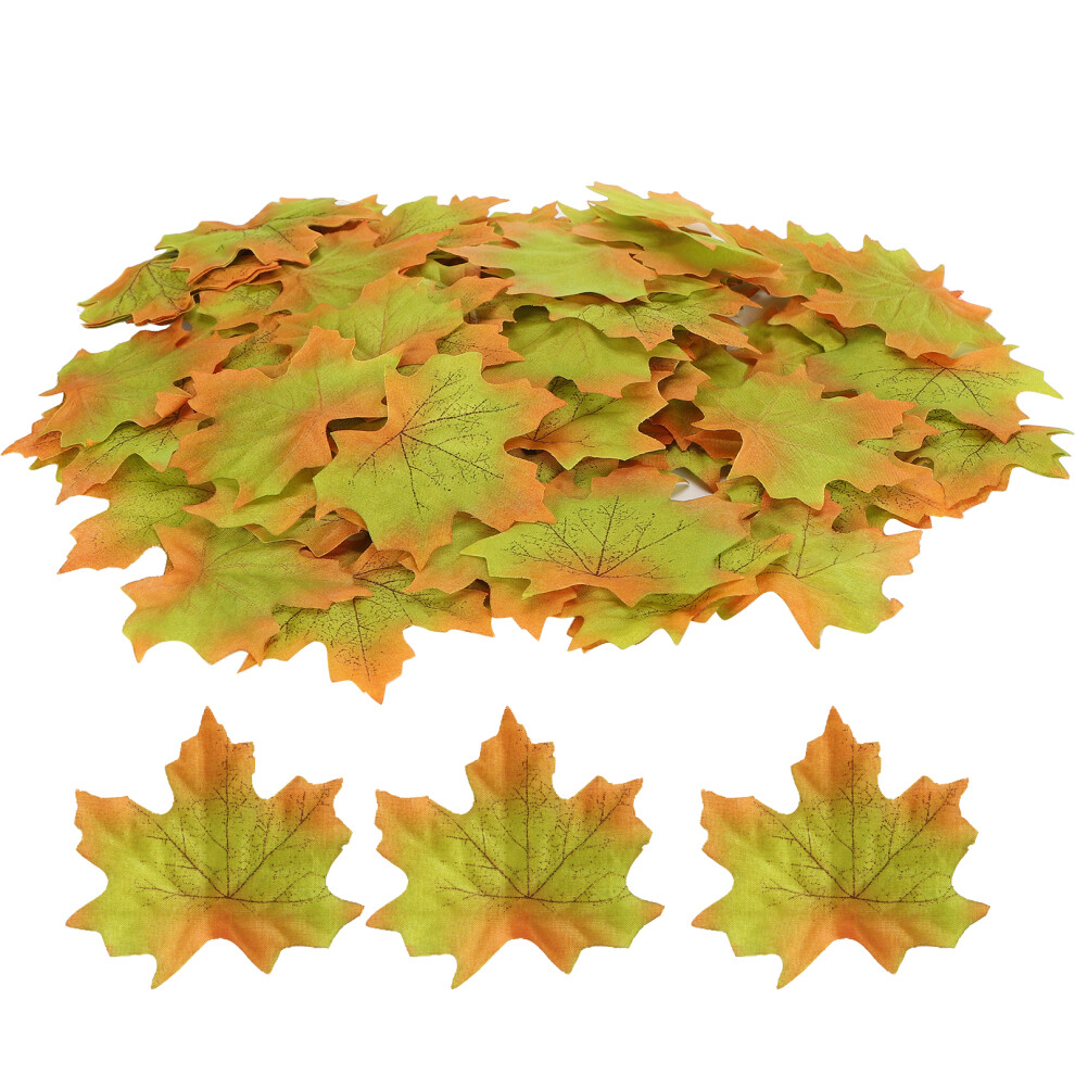 100Pcs/Bag Artificial Maple Leaves for-image-OPC-PJ9TMG8-NEW