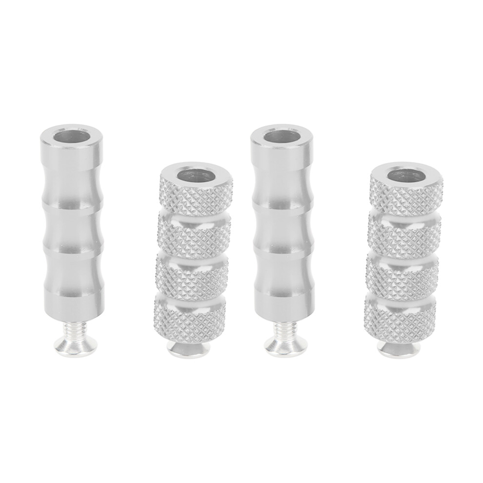 2 Pair Motorcycle Brake Foot Peg Cnc Process Silver 9121376043130