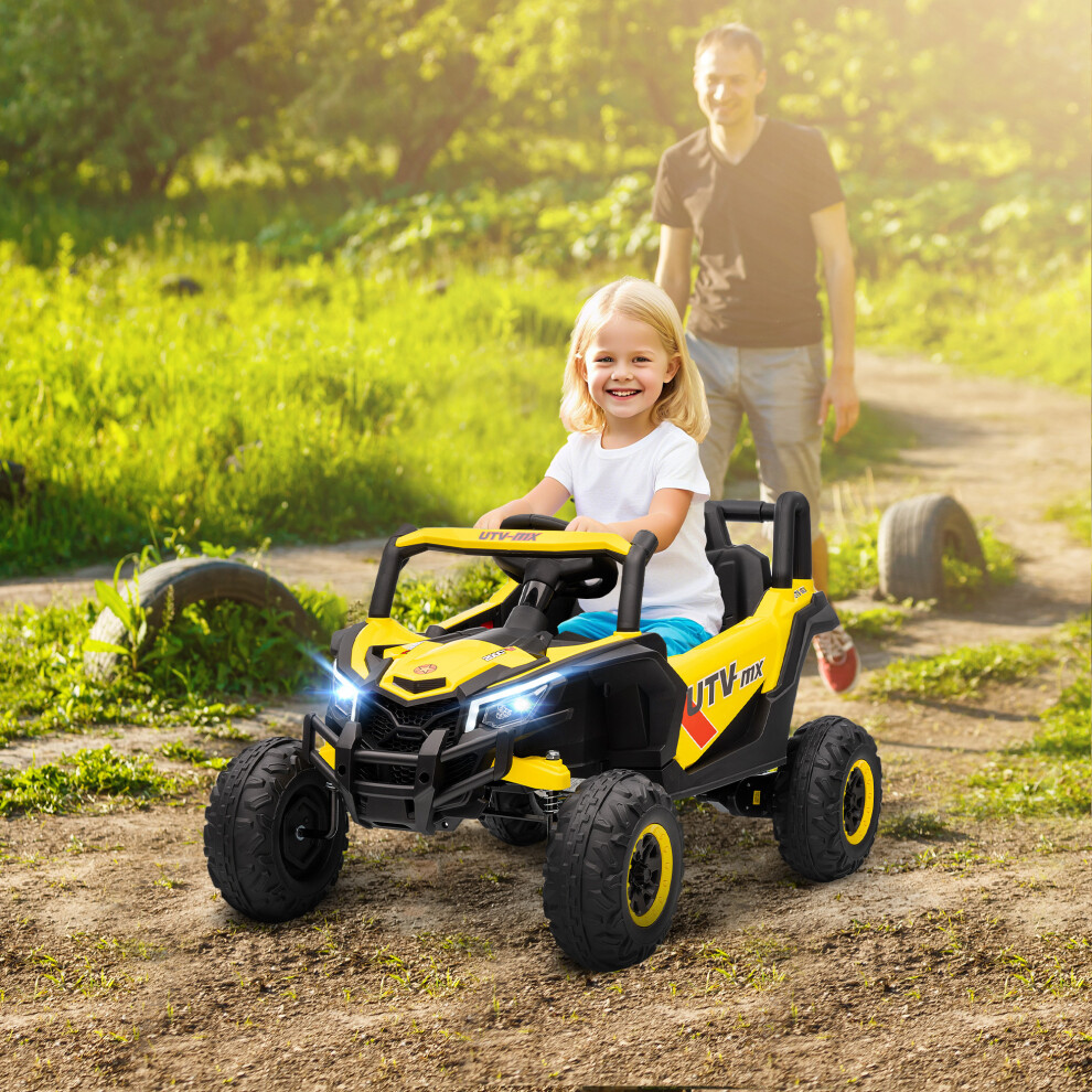 Aiyaplay (Yellow) Kids Electric Car With Remote Control For Ages 3-5 Years Yellow Size 3