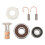 Alternator Regulator Brushes Bearings Kit Aluminum 5
