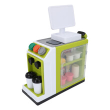 Supermarket Cash Register Toy with Coffee Machine & Scanner, 37x20.5x41cm