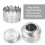 Mini-Rucksackkocher 100 ml 7x5 cm Silber 3