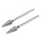 2 Stück Wolfram-Kegel-Nagelbohrer 151/154 Silber 9