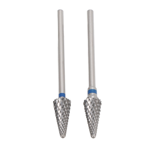2 Stück Wolfram-Kegel-Nagelbohrer 151/154 Silber