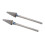 2 Stück Wolfram-Kegel-Nagelbohrer 151/154 Silber 13