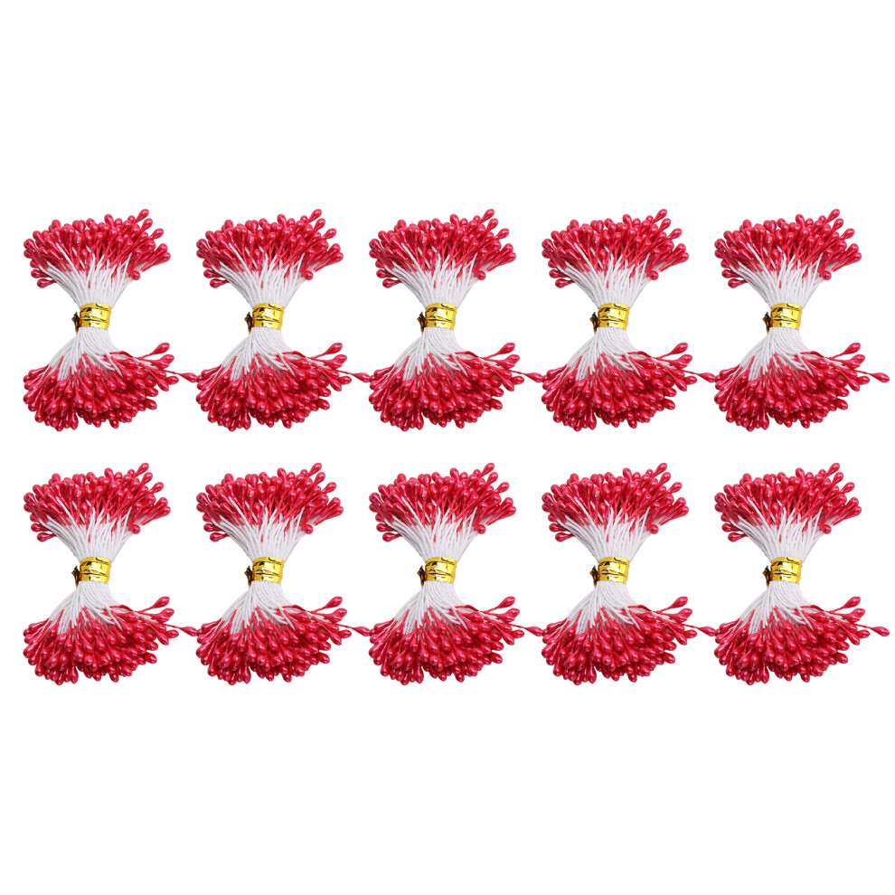 900Pcs Flower Stamen Red Gypsum Material-image-OPC-PJ9TQ5Y-NEW