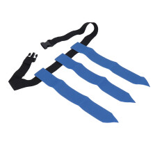 Outdoor Flag Football Belt for Youth & Adults Adjustable Blue Belt with 3 Flags