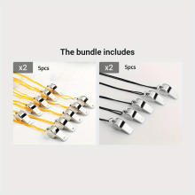 (Yellow*2 Black*2) 5pcs Premium Stainless Steel Metal Whistle - Perfect for Football, Basketball, Referee Training, Command & Outdoor Survival!