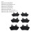 6pcs Front Rear Brake Pads Set Excellent Braking 15