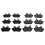 6pcs Front Rear Brake Pads Set Excellent Braking 6