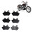 6pcs Front Rear Brake Pads Set Excellent Braking 12