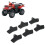 6PCS Brake Pads Low Noise Aging Resistant 10