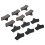 6PCS Brake Pads Low Noise Aging Resistant 5