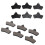 6PCS Brake Pads Low Noise Aging Resistant 9
