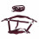 Wine Red Adjustable Horse Halter Set with 2m Leash for Training 3